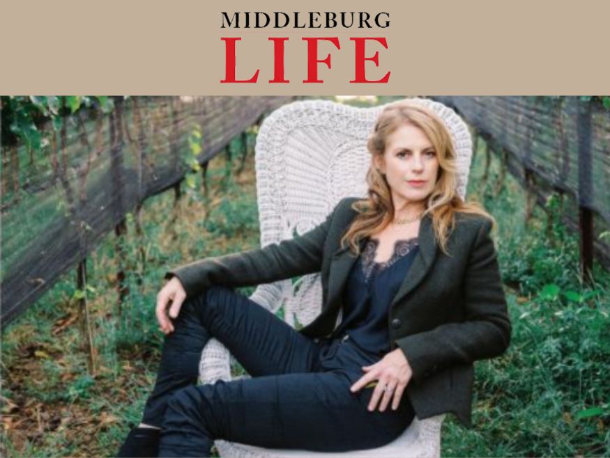 Middleburg Life graphic with Rachel Martin from Oceano Wines