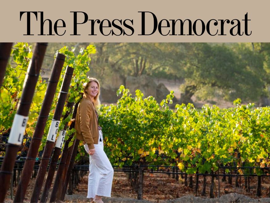 The Press Democrat graphic with Rachel Martin from Oceano Wines