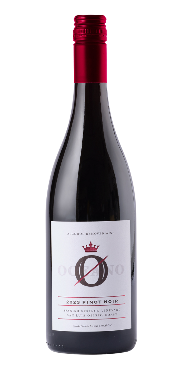 A bottle of Oceano Zero Chardonnay, which is the best non alcoholic wine on the market.  