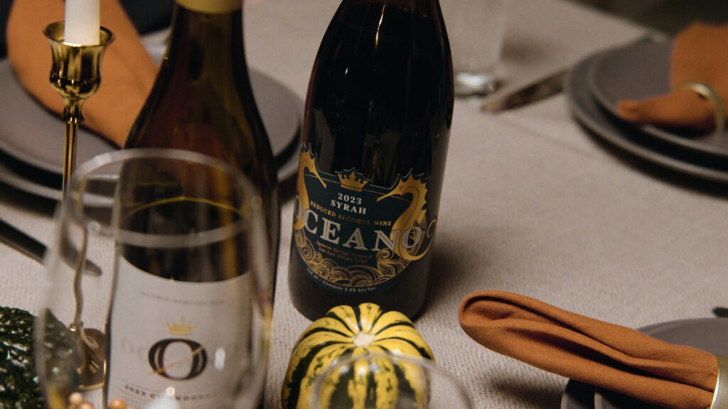 Low abv Syrah at a fall gathering